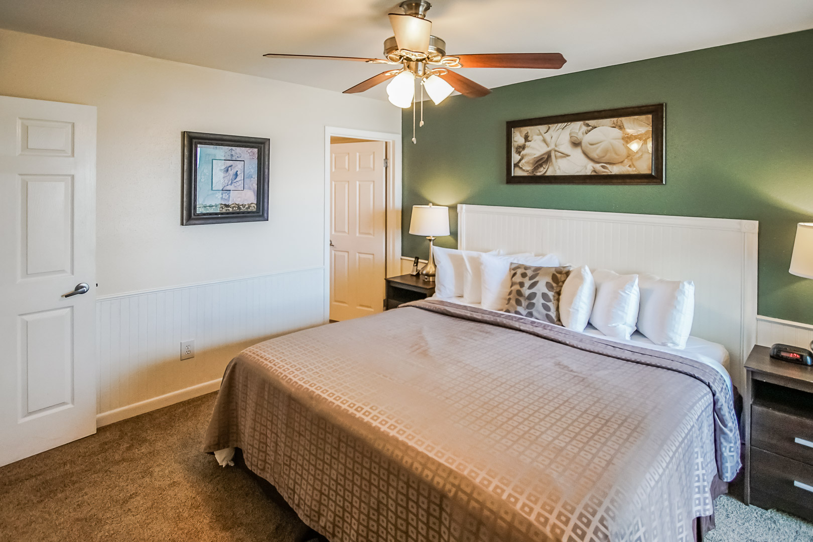 A spacious master bedroom at VRI's Puente Vista in Texas.